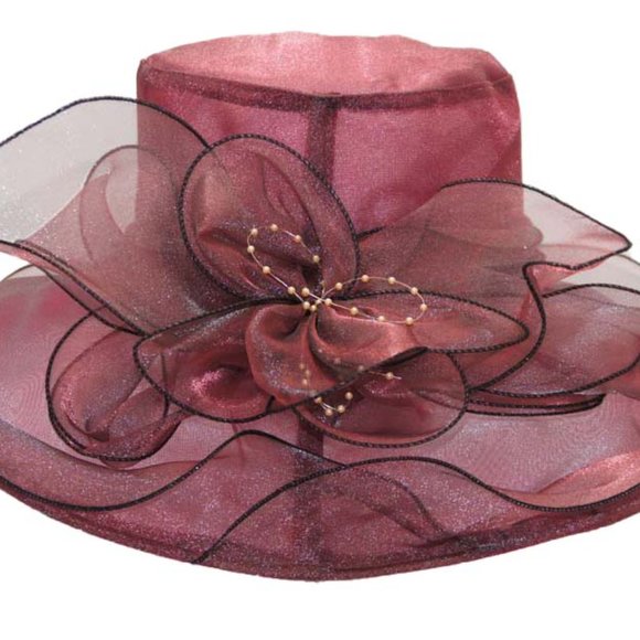 Dressy Floppy Hat Organza Church Hat - Picture 3 of 6